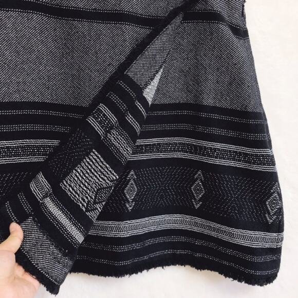 LOFT Blue Blanket Jacquard Wrap Skirt - Picture 2 of 8